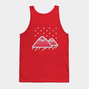 Cute Snowy Mountains Tank Top